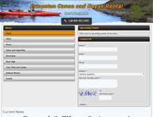 Tablet Screenshot of princetoncanoe.com